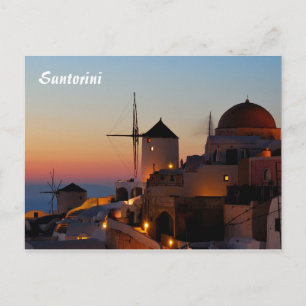 Carte Postale Santorin