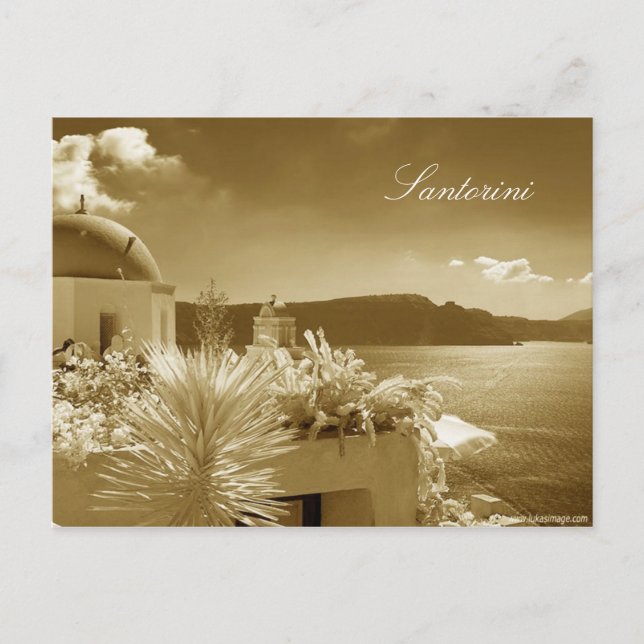 Carte Postale Santorin, Grèce (Devant)