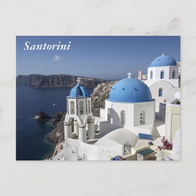 Carte Postale Santorin, Grèce (Devant)