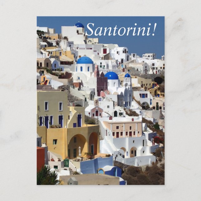 Carte Postale Santorin, Grèce (Devant)