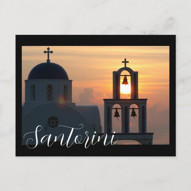 Carte Postale Santorin Grèce (Devant)