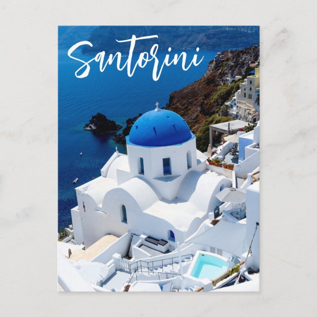 Carte Postale Santorin  Grèce (Devant)