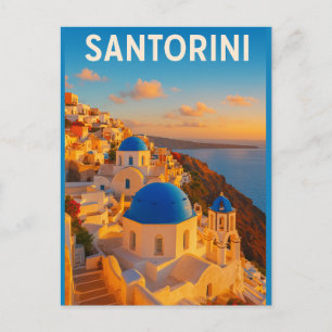 Carte Postale Santorin – Le paradis insulaire de la Grèce
