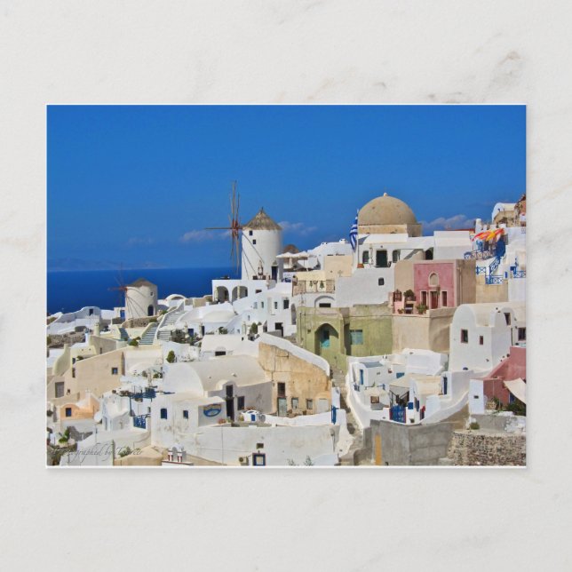 Carte Postale Santorin Oia (Devant)