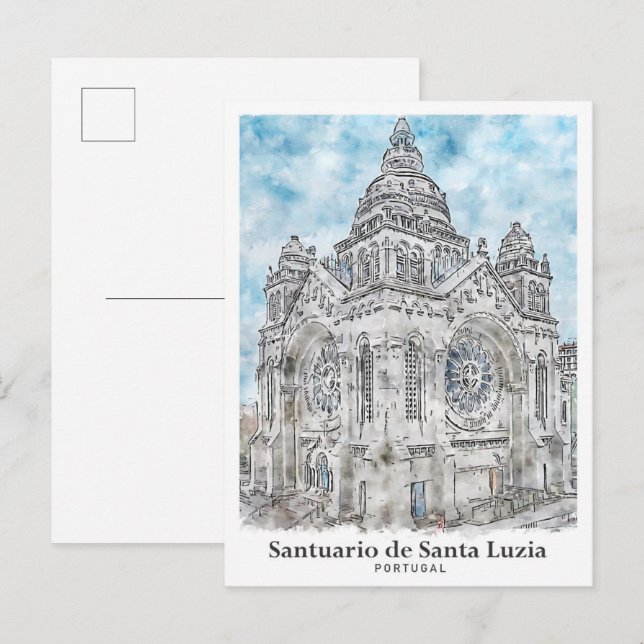 Carte Postale Santuario de Père Noël Luzia Portugal Travel (Devant / Derrière)