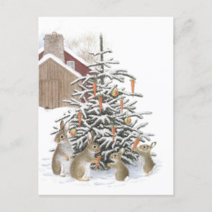 Carte Postale Sapin des lapins