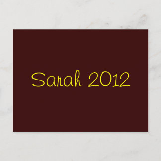 Carte Postale Sarah 2012