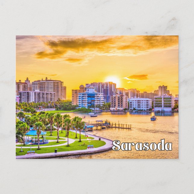 Carte Postale Sarasoda, Sunny Florida, USA (Devant)