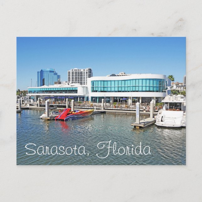 Carte Postale Sarasota au bord de la baie (Devant)