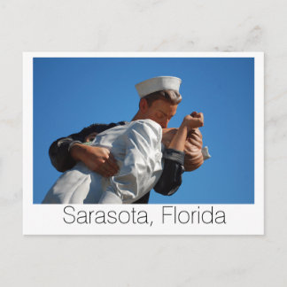 Carte Postale Sarasota, FL Kissing Sailor