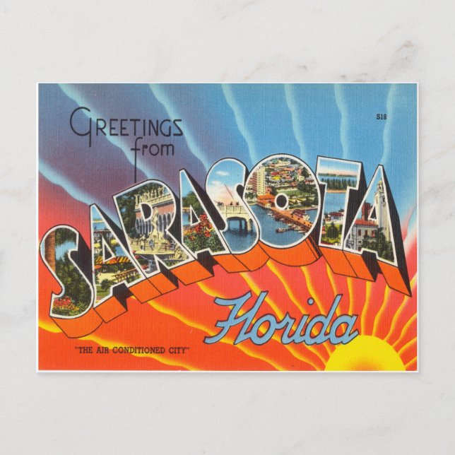 Carte Postale Sarasota Floride (Devant)