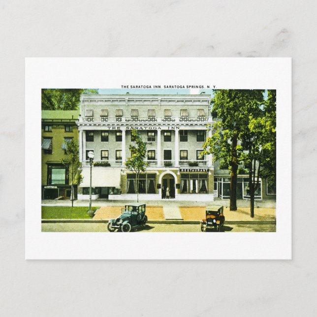 Carte Postale Saratoga Inn, Saratoga Springs, New York (Devant)