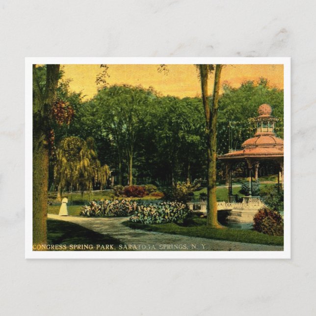 Carte Postale Saratoga Springs NY, 1912 Inspiré Vintage (Devant)