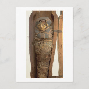 Carte Postale Sarcophage et corps momifié de Psametik I (664-