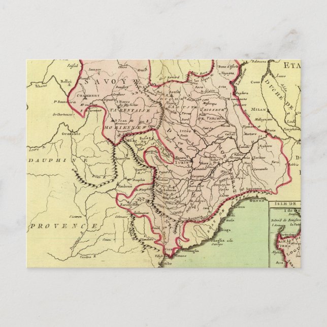 Carte Postale Sardaigne, France, Italie (Devant)