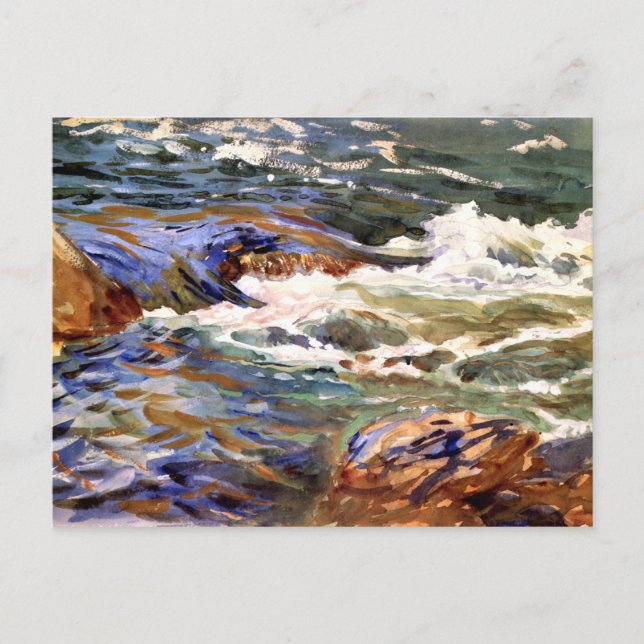Carte Postale Sargent - En Norvège, la peinture d'art (Devant)