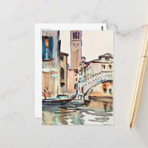 Carte Postale Sargent - Un pont et un Campanile, Venise,