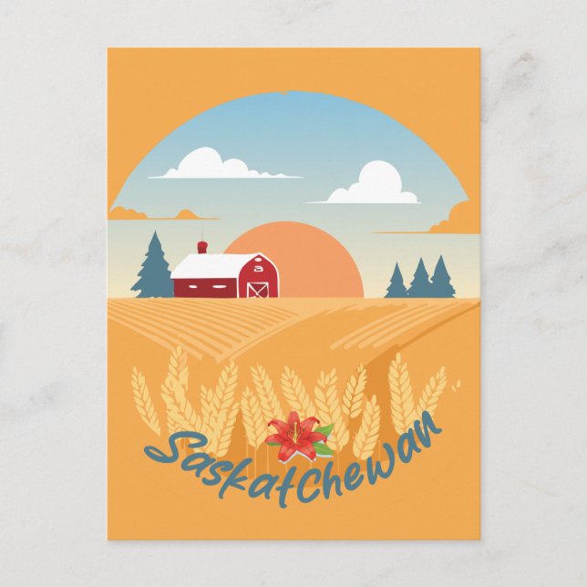 Carte Postale Saskatchewan vintage (Devant)
