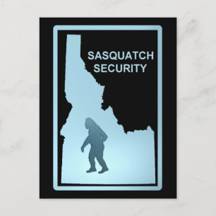 Carte Postale Sasquatch Sécurité - Idaho