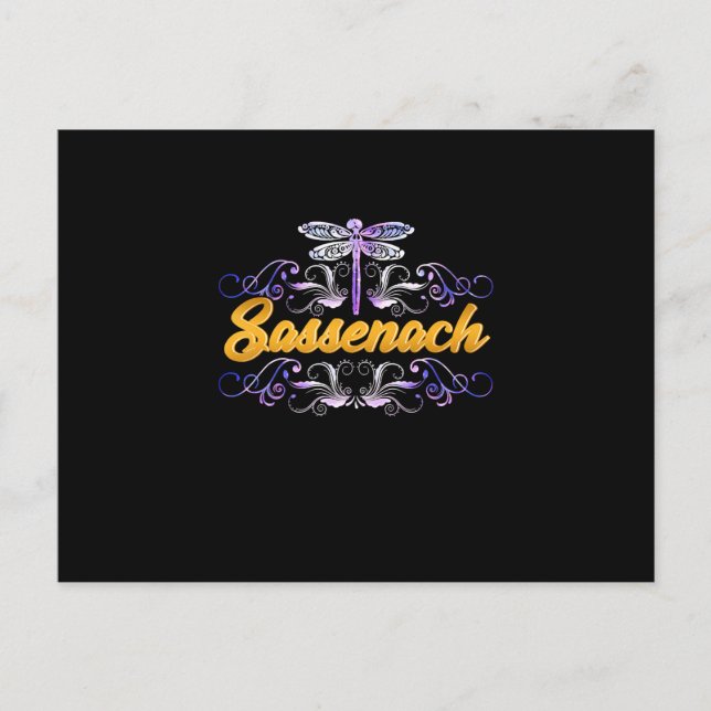 Carte Postale Sassenach Outlander Blue Dragonfly (Devant)