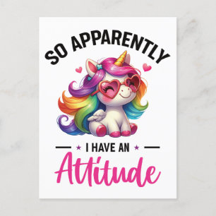 Carte Postale Sassy, j'ai une attitude