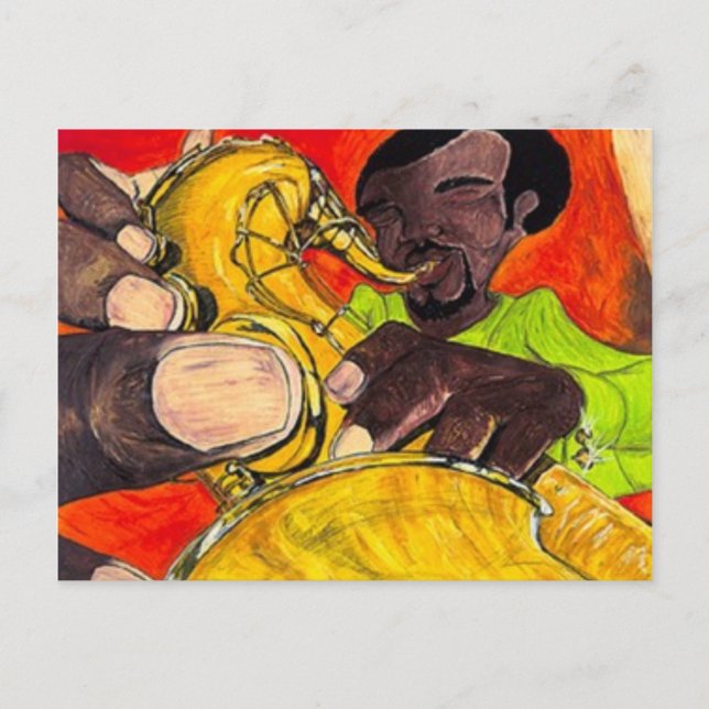 Carte Postale Sassy Sax (Devant)