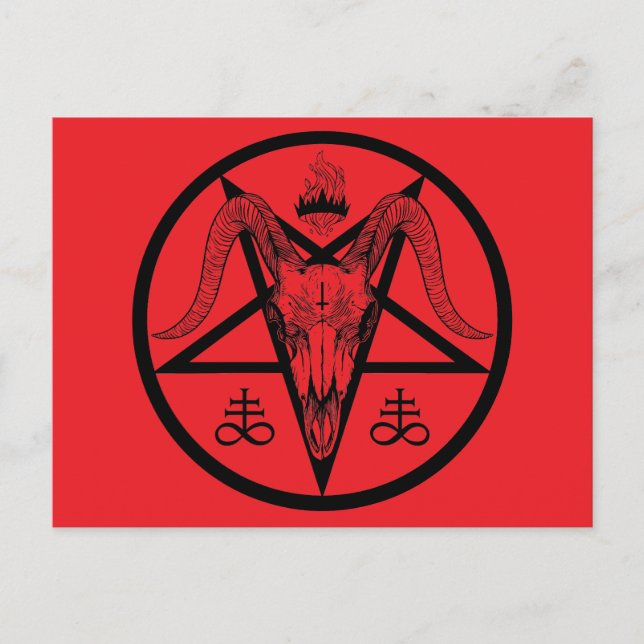 Carte Postale Satanic Pentagram Postcard (Devant)