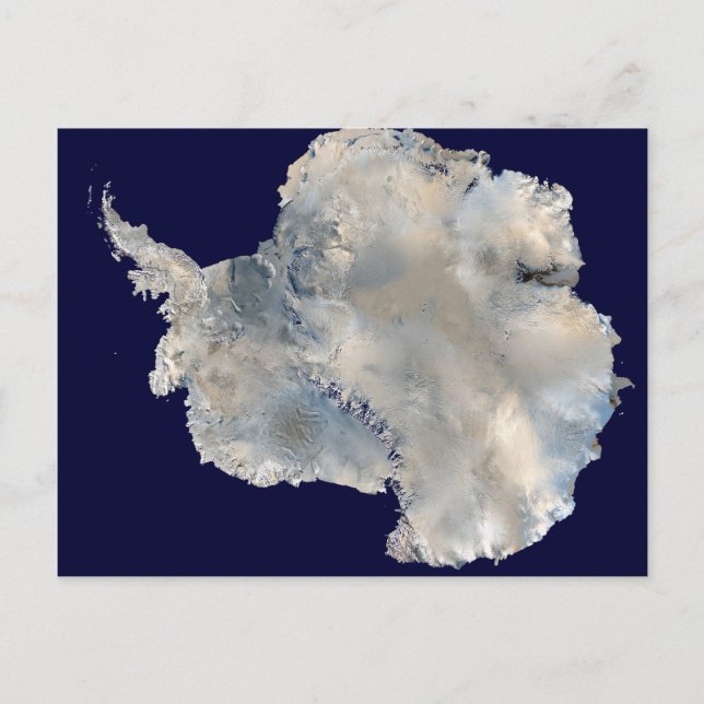Carte Postale Satellite Antarctique photo-science image voyage (Devant)