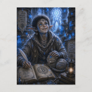 Carte Postale Satisfaction / Gardien / Bibliothèque sacrée