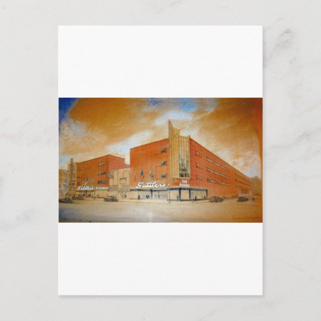 Carte Postale Sattlers Grand magasin 998 Broadway Buffalo NY (Devant)