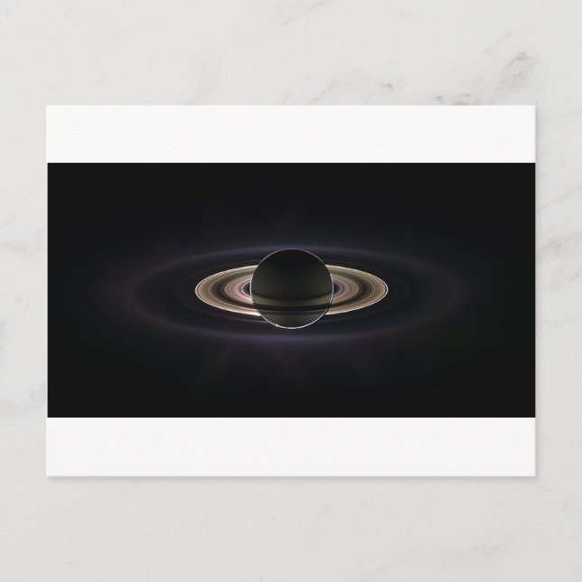 Carte Postale Saturne éthérée" (Devant)