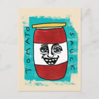 Carte postale Sauce tomate