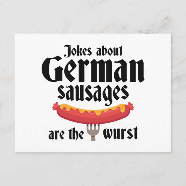 Carte Postale Saucisses allemandes (Devant)