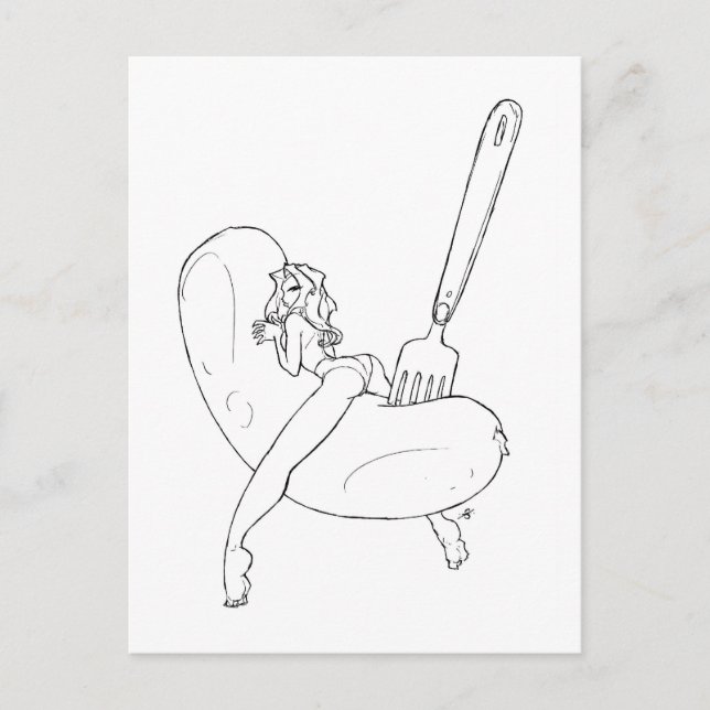 Carte Postale Saucisson Cumberland (Devant)