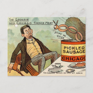 Carte Postale Saucisson Pické Sécurité alimentaire - Carton Vint