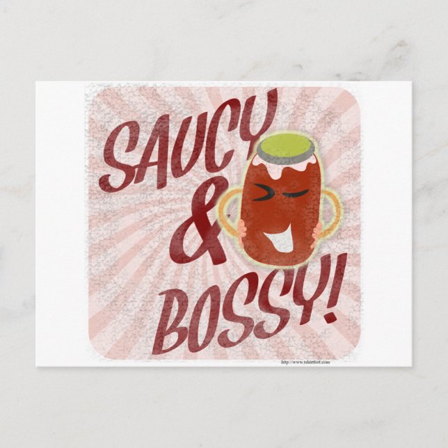 Carte Postale Saucy et Bossy (Devant)