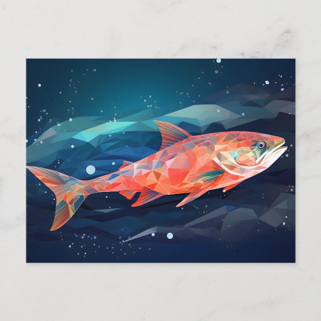 Carte postale Saumon Star (Devant)