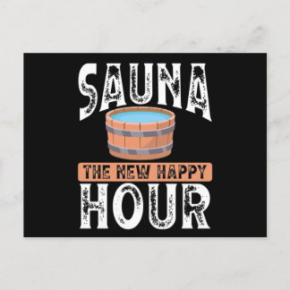 Carte Postale Sauna le nouvel happy hour