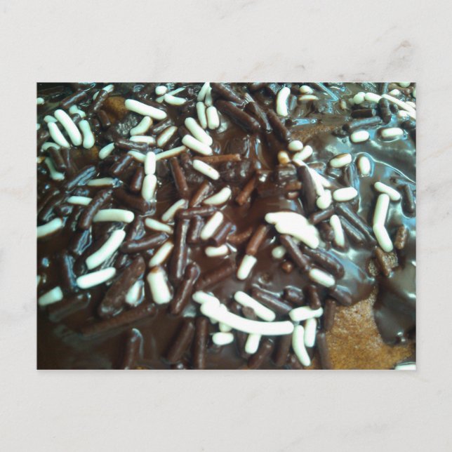Carte Postale Saupoudrer de chocolat (Devant)