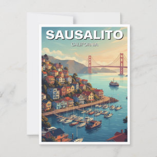 Carte Postale Sausalito Californie
