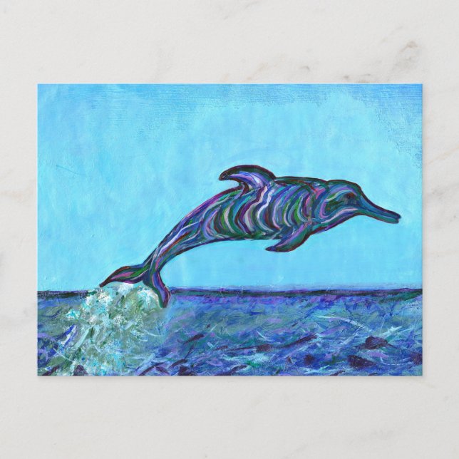 Carte Postale Saut de dauphin (Devant)