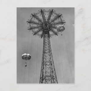Carte Postale Saute en parachute sur l'île Coney
