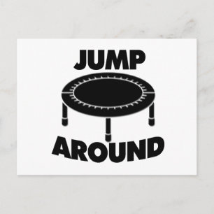 Carte Postale Sauter autour de Trampoline