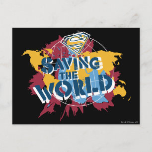 Carte Postale Sauver le monde avec de la peinture