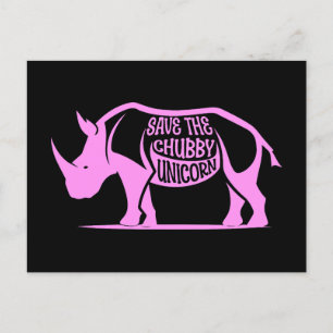 Carte Postale Sauvez la licorne de Chubby, Journée mondiale du R