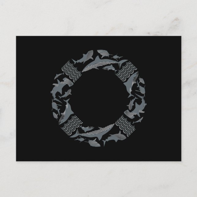 Carte Postale Sauvez la vie des requins (Devant)