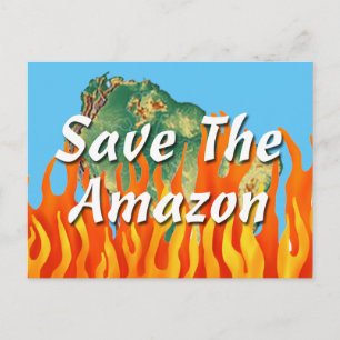 Carte Postale Sauvez l'Amazonie