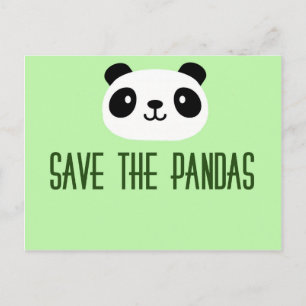 Carte Postale Sauvez Les Pandas