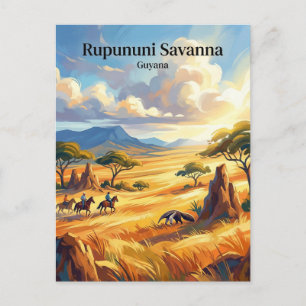 Carte Postale Savane de Rupununi Guyana