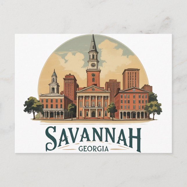 Carte Postale Savannah (Devant)